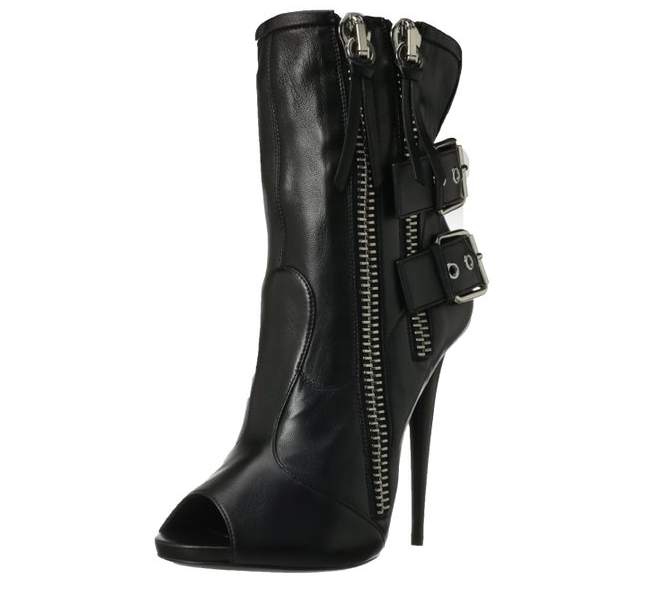 giuseppe zanotti shoes boots heels black 2014