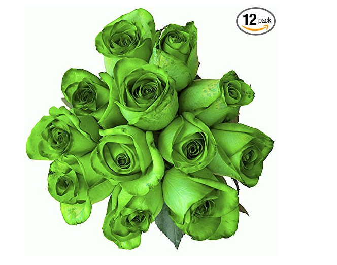 green roses 2